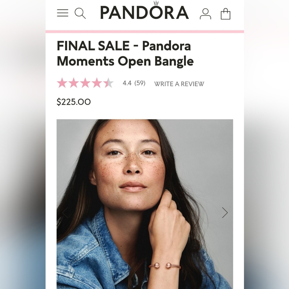 *BRAND NEW* Pandora Moments Open Bangle - Picture 2 of 7